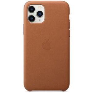 Чехол кожаный оригинальный iPhone 11 Pro Leather Case - Saddle Brown (MWYD2) — изображение 4