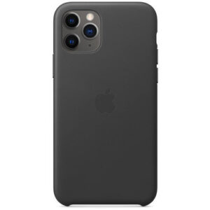Чехол кожаный оригинальный iPhone 11 Pro Leather Case - Black (MWYE2) — изображение 2