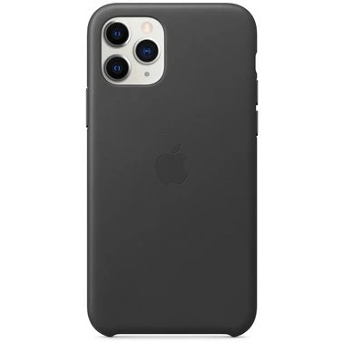 Чехол кожаный оригинальный iPhone 11 Pro Leather Case — Black (MWYE2) - ТвойGadget
