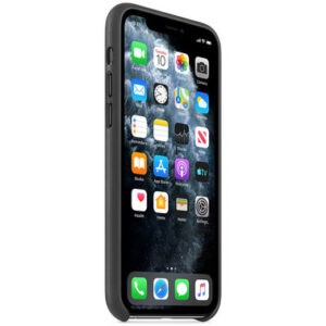 Чехол кожаный оригинальный iPhone 11 Pro Leather Case - Black (MWYE2) — изображение 5
