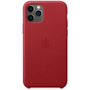 Чехол кожаный оригинальный iPhone 11 Pro Leather Case - PRODUCT Red (MWYF2) — изображение 5