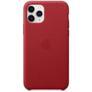 Чехол кожаный оригинальный iPhone 11 Pro Leather Case - PRODUCT Red (MWYF2) — изображение 4