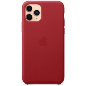 Чехол кожаный оригинальный iPhone 11 Pro Leather Case - PRODUCT Red (MWYF2) — изображение 3
