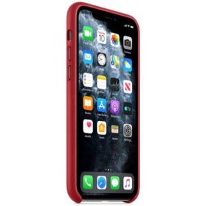 Чехол кожаный оригинальный iPhone 11 Pro Leather Case - PRODUCT Red (MWYF2) — изображение 2