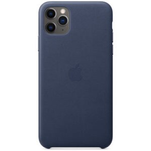 Чехол кожаный оригинальный iPhone 11 Pro Leather Case - Midnight Blue (MWYG2) — изображение 3