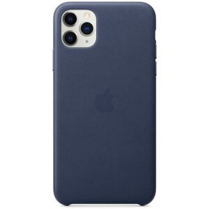 Чехол кожаный оригинальный iPhone 11 Pro Leather Case - Midnight Blue (MWYG2) — изображение 2