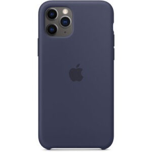 Чохол силіконовий оригінальний iPhone 11 Pro Max Silicone Case - Midnight Blue (MWYW2) - Зображення 5
