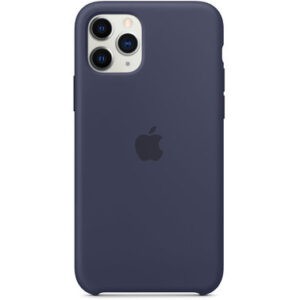 Чохол силіконовий оригінальний iPhone 11 Pro Max Silicone Case - Midnight Blue (MWYW2) - Зображення 4
