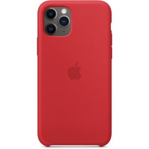 Чохол силіконовий оригінальний iPhone 11 Pro Max Silicone Case - Red (PRODUCT) (MWYV2) - Зображення 5