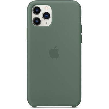 Чехол силиконовый оригинальный iPhone 11 Pro Max Silicone Case — Pine Green (MX012) - ТвойGadget