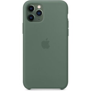 Чехол силиконовый оригинальный iPhone 11 Pro Max Silicone Case - Pine Green (MX012) — изображение 4