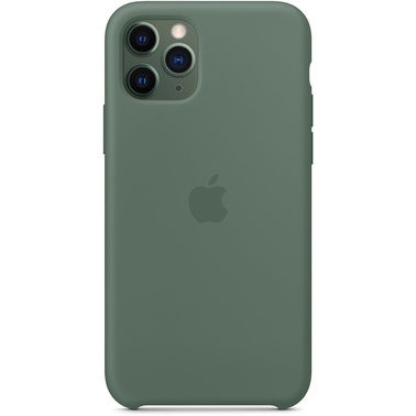 Чехол силиконовый оригинальный iPhone 11 Pro Max Silicone Case — Pine Green (MX012) - ТвойGadget