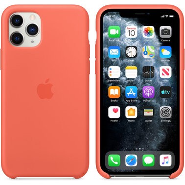 1218666 Чохол силіконовий оригінальний iPhone 11 Pro Max Silicone Case – Clementine (MX022) - ТвойGadget