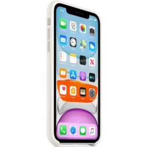 Чохол силіконовий оригінальний iPhone 11 Silicone Case - White (MWVX2) - Зображення 2