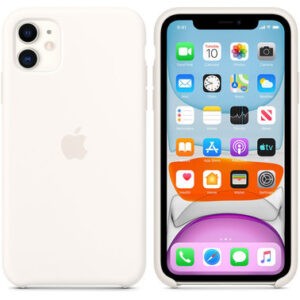 Чохол силіконовий оригінальний iPhone 11 Silicone Case - White (MWVX2) - Зображення 1