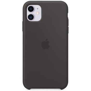Чехол силиконовый оригинальный iPhone 11 Silicone Case — Black (MWVU2) - ТвойGadget