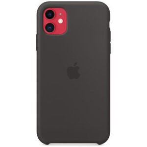 Чехол силиконовый оригинальный iPhone 11 Silicone Case - Black (MWVU2) — изображение 3