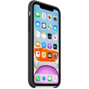Чехол силиконовый оригинальный iPhone 11 Silicone Case - Black (MWVU2) — изображение 2