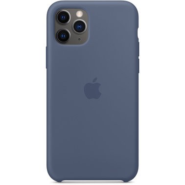 Чехол силиконовый оригинальный iPhone 11 Pro Max Silicone Case — Alaskan Blue (MX032) - ТвойGadget