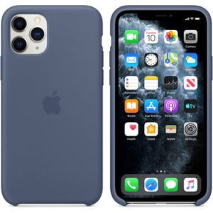 Чехол силиконовый оригинальный iPhone 11 Pro Max Silicone Case - Alaskan Blue (MX032) — изображение 1