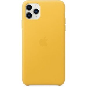 Чохол шкіряний оригінальний iPhone 11 Pro Max Leather Case - Meyer Lemon (MX0A2) - Зображення 4