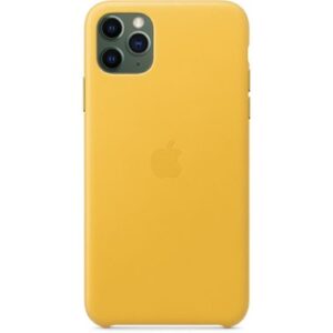 Чохол шкіряний оригінальний iPhone 11 Pro Max Leather Case - Meyer Lemon (MX0A2) - Зображення 2