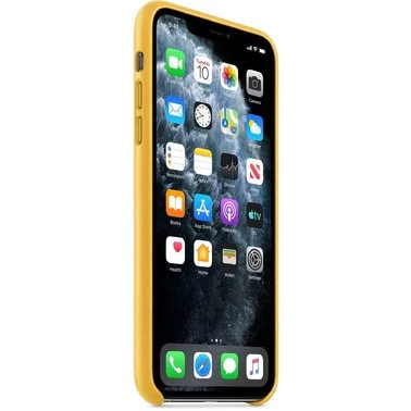 Чохол шкіряний оригінальний iPhone 11 Pro Max Leather Case – Meyer Lemon (MX0A2) - ТвойGadget