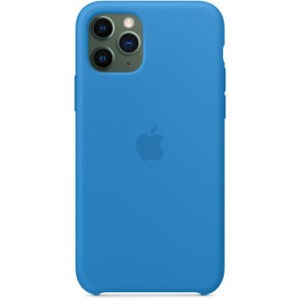 Чохол силіконовий оригінальний iPhone 11 Pro Max Silicone Case - Surf Blue (MY1J2) - Зображення 4