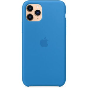 Чохол силіконовий оригінальний iPhone 11 Pro Max Silicone Case - Surf Blue (MY1J2) - Зображення 3
