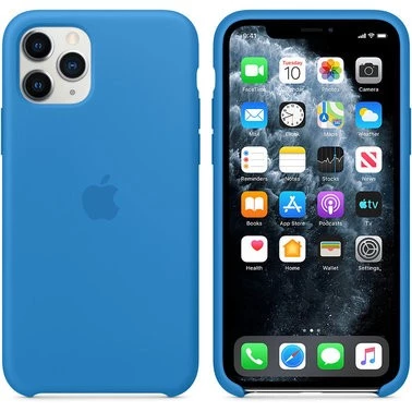1408466 Чохол силіконовий оригінальний iPhone 11 Pro Max Silicone Case – Surf Blue (MY1J2) - ТвойGadget
