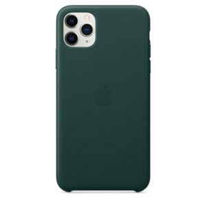 Чохол оригінальний шкіряний iPhone 11 Pro Max Leather Case - Forest Green (MX0C2) - Зображення 4