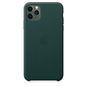 Чохол оригінальний шкіряний iPhone 11 Pro Max Leather Case - Forest Green (MX0C2) - Зображення 2