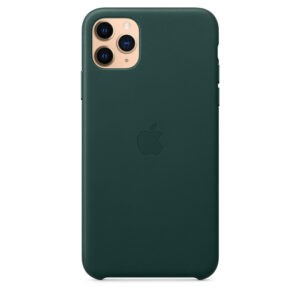 Чохол оригінальний шкіряний iPhone 11 Pro Max Leather Case - Forest Green (MX0C2) - Зображення 3