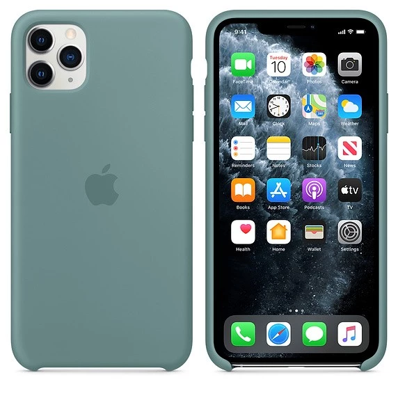 MY1G2_AV5_GEO_US Чохол силіконовий оригінальний iPhone 11 Pro Max Silicone Case – Cactus (MY1G2) - ТвойGadget