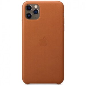 Чехол кожаный оригинальный iPhone 11 Pro Max Leather Case - Saddle Brown (MX0D2) — изображение 5
