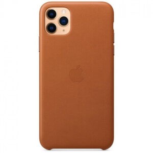 Чехол кожаный оригинальный iPhone 11 Pro Max Leather Case - Saddle Brown (MX0D2) — изображение 2