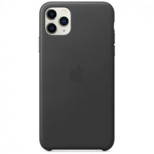 Чехол кожаный оригинальный iPhone 11 Pro Max Leather Case - Black (MX0E2) — изображение 4
