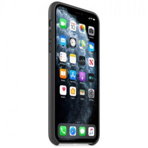 Чехол кожаный оригинальный iPhone 11 Pro Max Leather Case - Black (MX0E2) — изображение 2