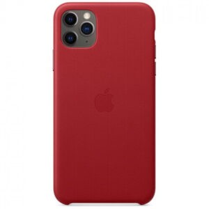 Чохол шкіряний оригінальний iPhone 11 Pro Max Leather Case - PRODUCT RED (MX0F2) - Зображення 5