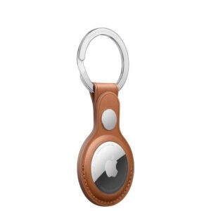 Apple AirTag Leather Key Ring Saddle Brown (MX4M2) — изображение 3