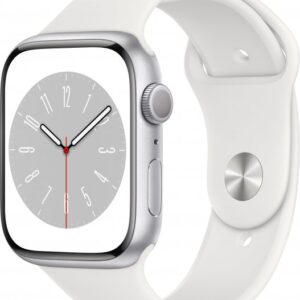Apple Watch Series 8 GPS 41mm Silver Aluminum Case with White S. Band (MP6K3) — изображение 1