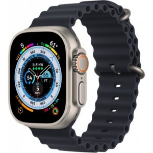 Apple Watch Ultra GPS + Cellular 49mm Titanium Case with Midnight Ocean Band (MQET3/MQFK3) [Вітринні] - Зображення 1