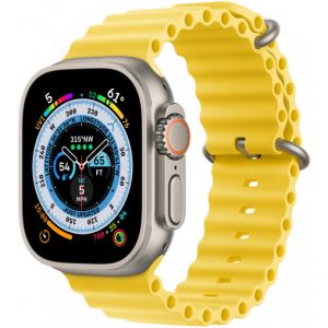 Apple Watch Ultra GPS + Cellular 49mm Titanium Case with Yellow Ocean Band (MNH93/MNHG3) [Вітринні] - Зображення 1