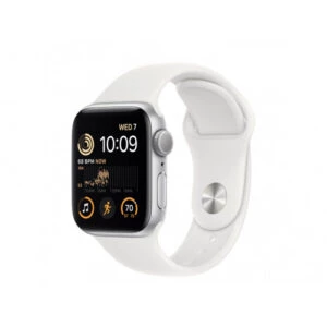 Apple Watch SE 2 GPS 40mm Silver Aluminum Case with White Sport Band (MNJV3) — изображение 1