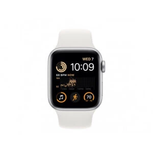 Apple Watch SE 2 GPS 40mm Silver Aluminum Case with White Sport Band (MNJV3) — изображение 2