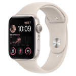 Apple Watch SE 2 GPS 44mm Silver Aluminum Case with White Sport Band (MNK23) - ТвойGadget
