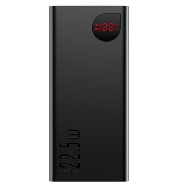 Baseus 20000mah Baseus Adaman Metal Digital Display 20000mAh 22.5W 2021 Editon Black (PPAD000101) - ТвойGadget