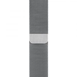 Apple Watch Series 7 GPS + Cellular 45mm Silver Stainless Steel Case with Silver Milanese Loop (MKJE3) - ТвойGadget
