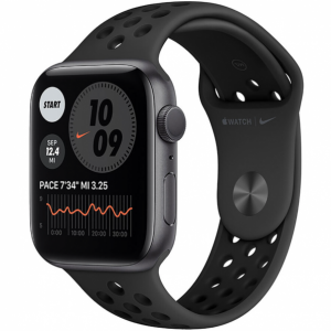 Смарт-годинник Apple Watch Nike Series 6 GPS 44mm Space Gray Aluminum Case w. Anthracite/Black Nike Sport B. (MG173) [OPEN BOX] — изображение 1