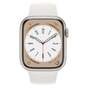 Apple Watch Series 8 GPS 45mm Starlight Aluminium Case w. Starlight S. Band - M/L (MNP93) [OPEN BOX] - Зображення 2